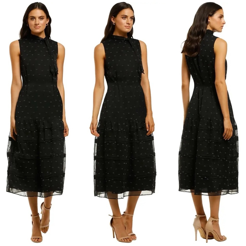 Stevie May Blackbird Midi‎ Dress Size S